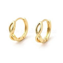 Infinity Brass Hoop Earrings for Women&nbsp;EJEW-U068-01G