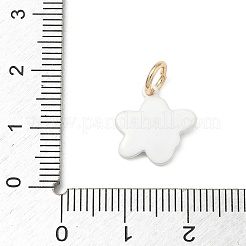 Spray Painted Brass Charms&nbsp;KK-CBAEB58-10B