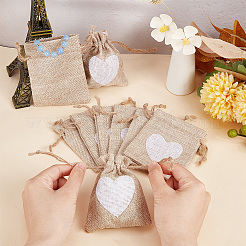 Jute Cloth Storage Bags&nbsp;ABAG-WH0031-30