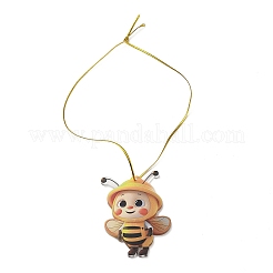 Cute Bees Acrylic Pendant Decoration&nbsp;LS-HJEW-G026-01D