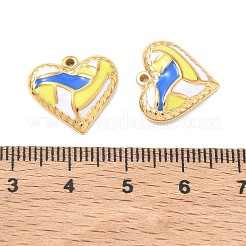 Volleyball Pattern 304 Stainless Steel Enamel Pendants&nbsp;STAS-Q119-09G-03