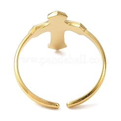 Ion Plating(IP) 304 Stainless Steel Enamel Open Cuff Rings for Women&nbsp;RJEW-F166-54G-01