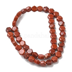 Natural Red Jasper Beads Strands&nbsp;G-G463-A12-8x9mm