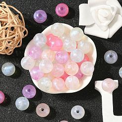 Rainbow Iridescent Plating Acrylic Beads&nbsp;MACR-YW0002-19D