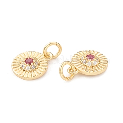 Eco-Friendly Brass Micro Pave Cubic Zirconia Charms&nbsp;KK-I698-35G