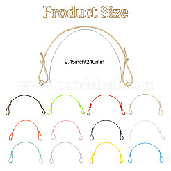 60Pcs 12 Colors Adjustable Waxed Polyester Cord Bracelet Making&nbsp;AJEW-CJ00011