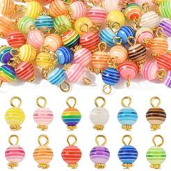 50Pcs Transparent Stripe Resin Charms&nbsp;PALLOY-FS00041-02