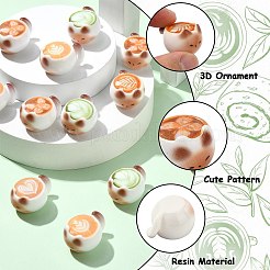 20Pcs 5 Styles Resin Cat Shape Coffee Display Decorations&nbsp;AJEW-CJ0001-65