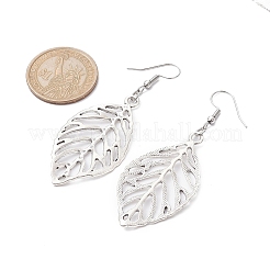 Alloy Leaf Dangle Earrings with 304 Stainless Steel Pins&nbsp;EJEW-JE05510-01