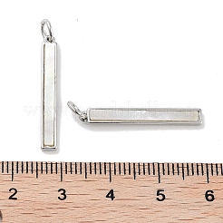 Brass Pave Natural Shell Pendants&nbsp;KK-C051-18P