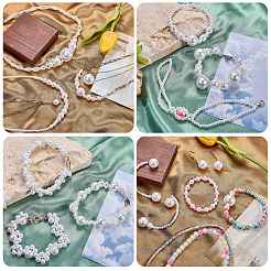 800Pcs 6 Styles ABS Plastic Imitation Pearl Beads&nbsp;KY-SZ0001-62