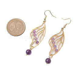 Natural Mixed Stone Dangle Earrings&nbsp;EJEW-JE06130