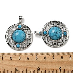 Synthetic Blue Turquoise Pendants&nbsp;G-Q158-03S