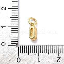 Brass Pave Cubic Zirconia Charms&nbsp;KK-F894-13G-06