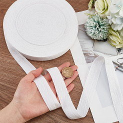 Flat Polycotton Twill Tape Ribbon&nbsp;OCOR-WH0066-92H-02