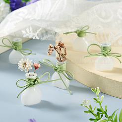 5Pcs Miniature Glass Vase Bottles with Polyester Cord&nbsp;AJEW-TAC00055