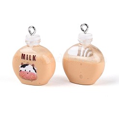 Printed Opaque Resin Pendants&nbsp;RESI-N051-14A
