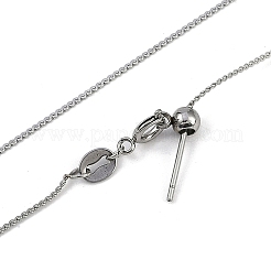 201 Stainless Steel Serpentine Chain Necklaces&nbsp;NJEW-H042-07P-01