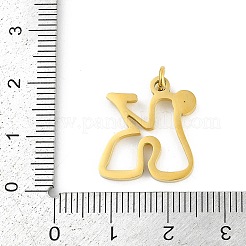 304 Stainless Steel Pendants&nbsp;LS-STAS-R137-01G-K