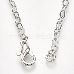 Brass Cable Chain Necklace Making&nbsp;MAK-T006-05P