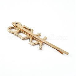 Word SEXY Alloy Rhinestone Hair Bobby Pins&nbsp;FIND-WH0152-34E-KCG