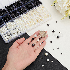 3904pcs 12 Styles ABS Plastic Imitation Pearl Beads&nbsp;KY-PH0001-91