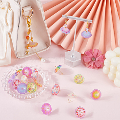 20Pcs 10 Colors Acrylic Pendants&nbsp;MACR-SC0001-97