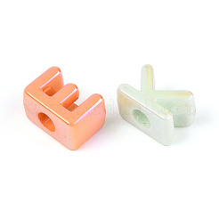 Luminous & UV Plating Opaque Acrylic European Beads&nbsp;PACR-T017-11M