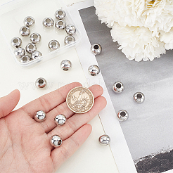 25Pcs 304 Stainless Steel European Beads&nbsp;STAS-GA0001-93