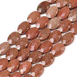 Synthetic Goldstone Beads Strands&nbsp;G-H349-A01-17