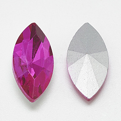 Pointed Back Glass Rhinestone Cabochons&nbsp;RGLA-T083-5x10mm-09