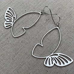 Hollow Butterfly Alloy Dangle Earrings&nbsp;FS-WG207D1-01