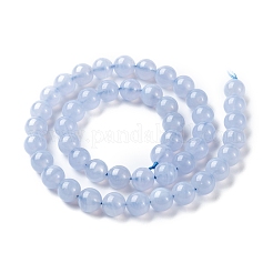 Grade AA Natural Blue Lace Agate Beads Strands&nbsp;G-F222-30-8mm-1
