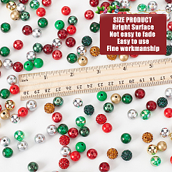DIY Christmas Polymer Clay Rhinestone & Glass & Acrylic Beads Jewelry Findings Kits Kits&nbsp;DIY-NB0012-24