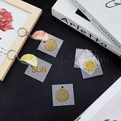 Transparent Acrylic Disc Pendants&nbsp;TACR-NB0001-09A