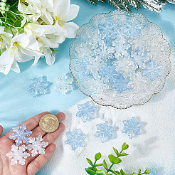36Pcs 2 Colors Luminous Transparent Acrylic Beads&nbsp;OACR-SC0002-78