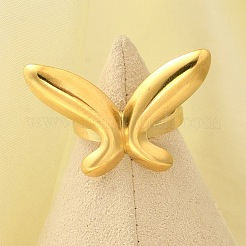 304 Stainless Steel Open Cuff for Women&nbsp;RJEW-B109-02G-04