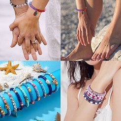 134.4g 28 Colors Handmade Polymer Clay Beads&nbsp;CLAY-SZ0001-34