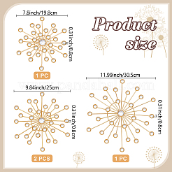 4Pcs Iron & Acrylic Wall Decorations&nbsp;AJEW-WH0871-55G