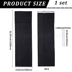 Polyester Door Curtain with Hook and Loop Fastener&nbsp;AJEW-GF0013-73B