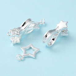 925 Sterling Silver Fold Over Clasps&nbsp;LS-STER-D005-10S