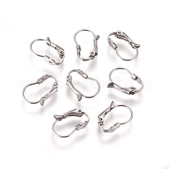 Tarnish Resistant 304 Stainless Steel Leverback Earring Findings&nbsp;STAS-E460-04P