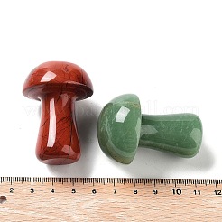 Natural & Synthetic Gemstone Carved Mushroom Statues Ornament&nbsp;G-P525-15