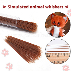 Plastic Simulated Animal Whiskers for Crafts Needle Felting&nbsp;DIY-WH0430-904C-04