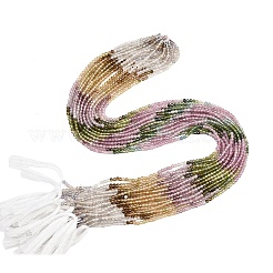 Gradient Color Natural Multicolor Tourmaline Beads Strands&nbsp;G-Z152-C01-2mm