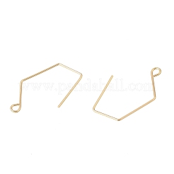 Brass Earring Hooks&nbsp;KK-CBA2395-11G