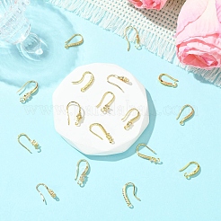 18Pcs 9 Styles Brass Micro Pave Clear Cubic Zirconia Earring Hooks&nbsp;ZIRC-CJ0001-29