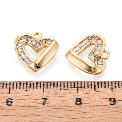 Brass Micro Pave Cubic Zirconia Charms&nbsp;KK-N263-54G