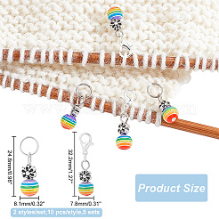100 Charms of 5pcs Alloy Flower with Resin Beaded Cluster Dangle Wine Glass Charms&nbsp;AJEW-AR0001-47