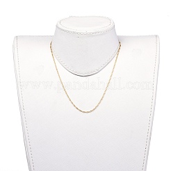 304 Stainless Steel Singapore Chain Necklaces&nbsp;NJEW-JN02662-02